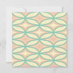 Seamless geometric pattern in diamond shapes Thank You Card