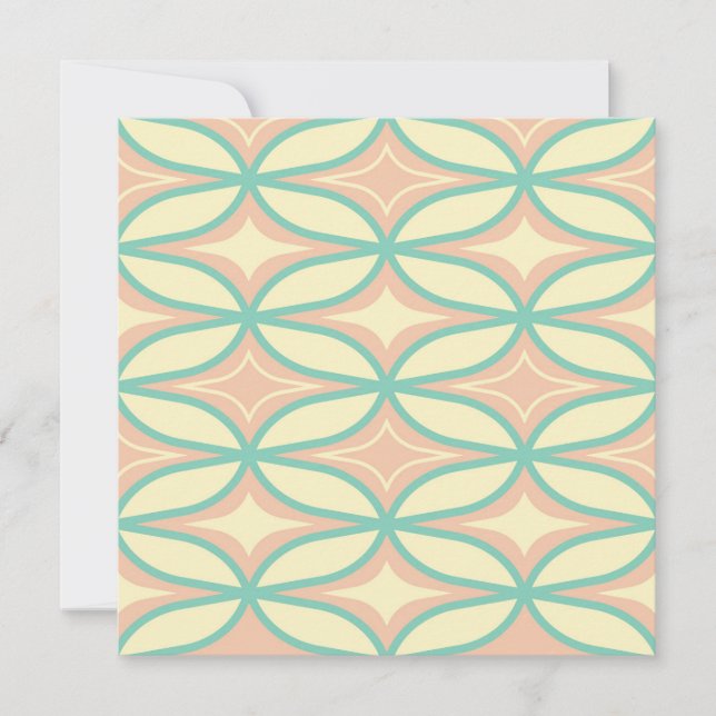 Seamless geometric pattern in diamond shapes  Thank You Card (Front)