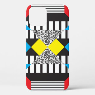 Seamless geometric pattern in modern abstract styl iPhone 12 case