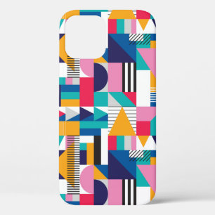 Seamless geometric pattern in modern abstract styl iPhone 12 case