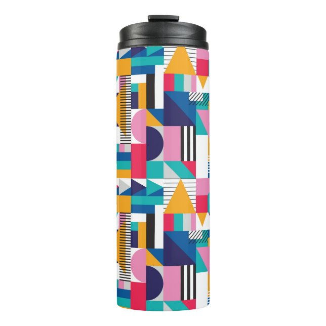 Seamless geometric pattern in modern abstract styl thermal tumbler (Front)