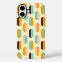 Seamless geometric pattern in retro vibes