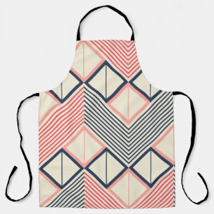 Seamless geometric pattern of horizontal zigzag in apron