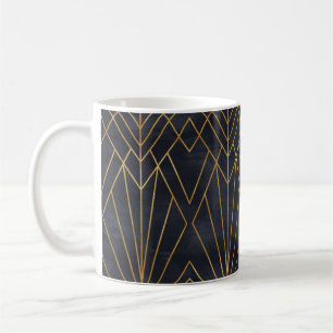 Seamless geometric pattern on paper texture. Art D Coffee Mug