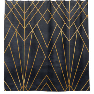 Seamless geometric pattern on paper texture. Art D Shower Curtain