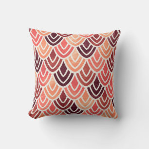 Seamless geometric pattern on paper texture cushion