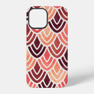 Seamless geometric pattern on paper texture iPhone 12 case