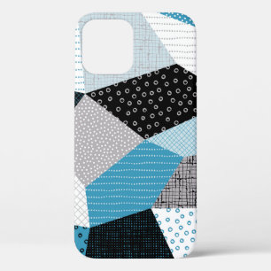 Seamless geometric pattern, patchwork tiles. Freeh iPhone 12 Case