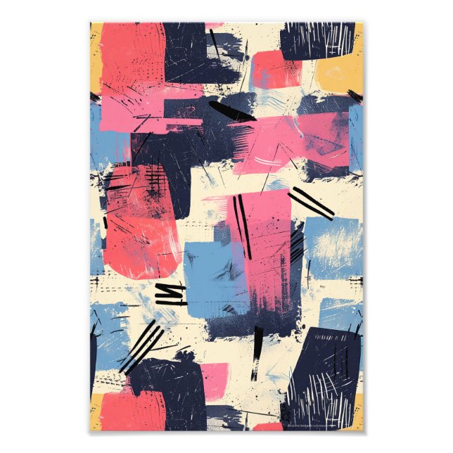 Seamless geometric pattern photo print (Front)