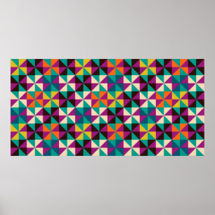 Seamless geometric pattern poster