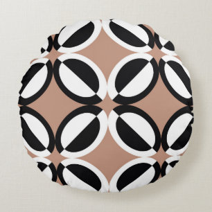 Seamless geometric pattern round cushion