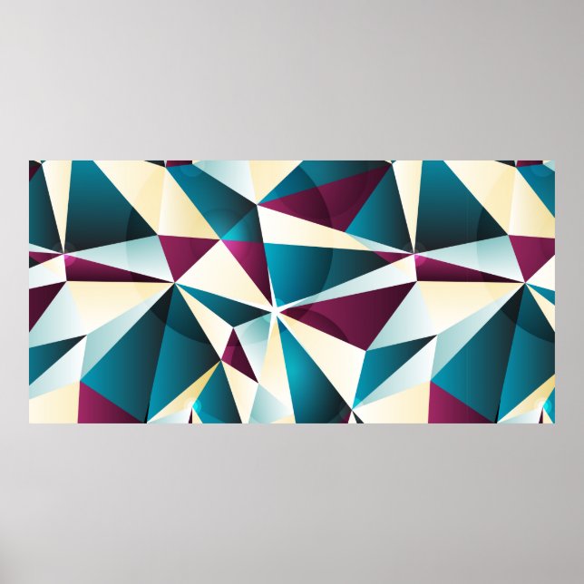 Seamless geometric pattern. Vintage illustration i Poster (Front)