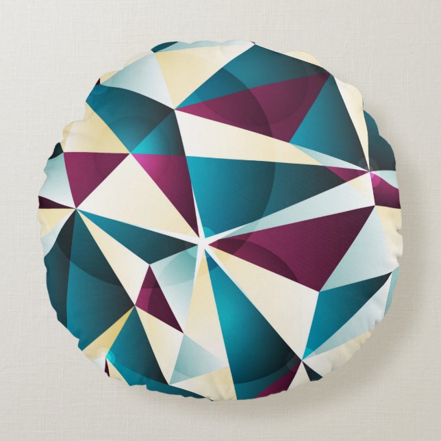Seamless geometric pattern. Vintage illustration i Round Cushion (Front)