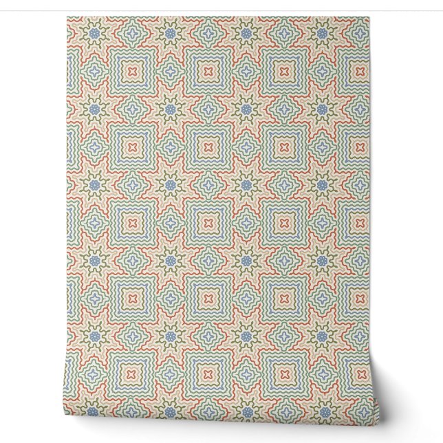 Seamless Geometric Pattern  Wallpaper (Unrolling)