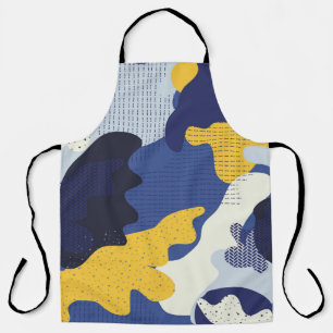 Seamless geometric pattern with abstract camouflag apron