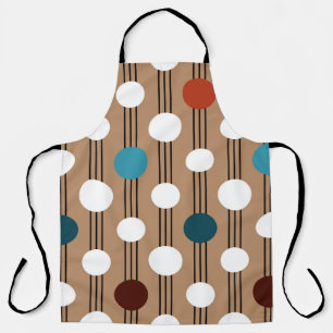 Seamless geometric pattern with circles apron