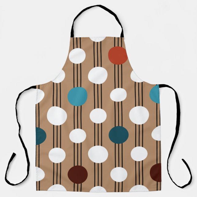 Seamless geometric pattern with circles apron (Front)