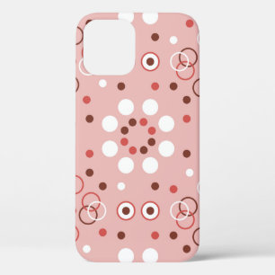 Seamless geometric pattern with circles iPhone 12 case