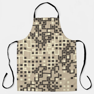 Seamless geometric pattern with colored elements, apron