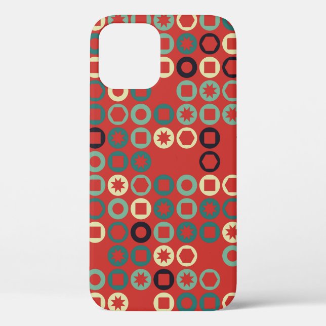 Seamless geometric pattern with coloured elements, Case-Mate iPhone case (Back)