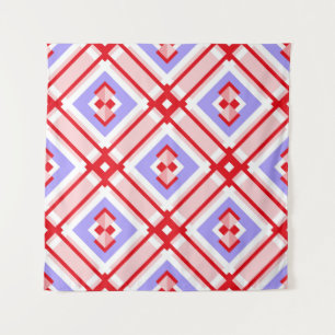 Seamless geometric pattern with squares tapestry