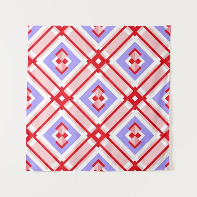 Seamless geometric pattern with squares tapestry (Front)