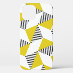 Seamless geometric pattern with triangles,rhombus iPhone 12 case