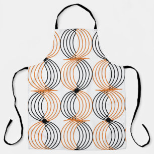 Seamless geometric pattern with wavy lines apron