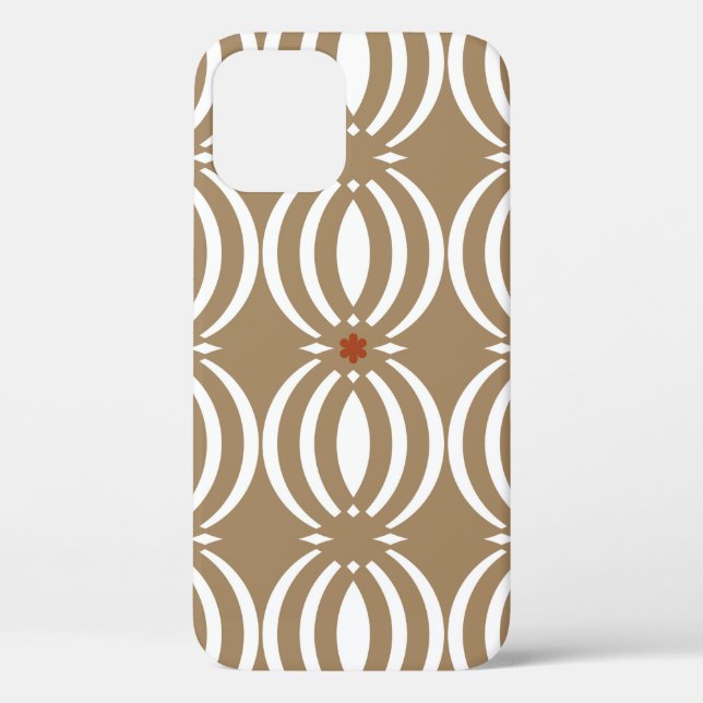 Seamless geometric pattern with wavy lines Case-Mate iPhone case (Back)