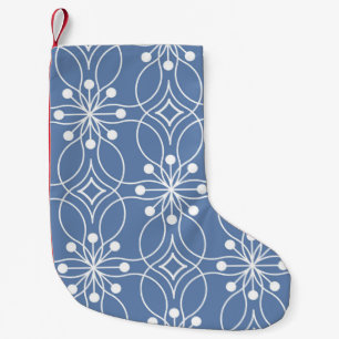 Seamless geometric pattern with wavy lines small christmas stocking