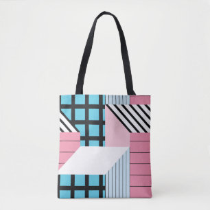 Seamless Geometric Shapes Pattern. Tote Bag