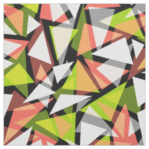 Seamless geometric triangles shapes pattern mosaic fabric