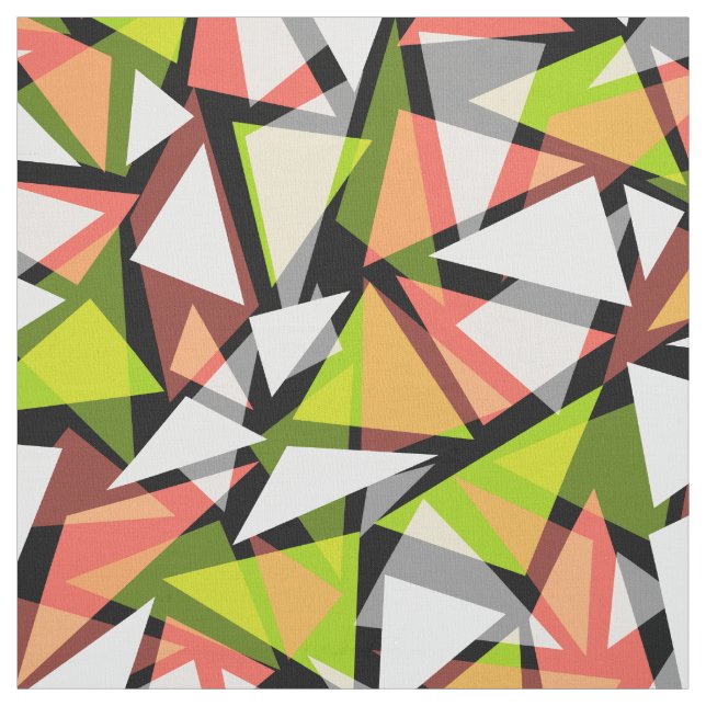 Seamless geometric triangles shapes pattern mosaic fabric (Swatch)
