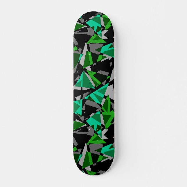Seamless geometric triangles  skateboard (Front)
