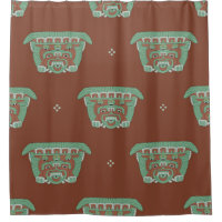 Seamless geometrical pattern with tribal motifs. H