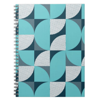 Seamless geometrical shape pattern notebook