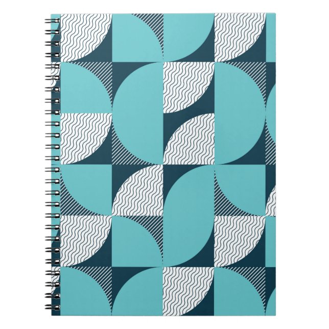 Seamless geometrical shape pattern notebook (Front)