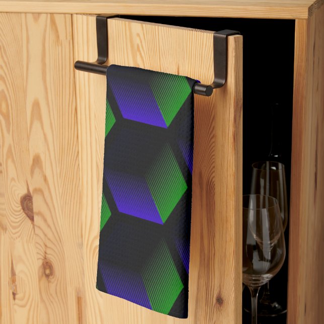 seamless geometrical square  tea towel (Thirds Fold)