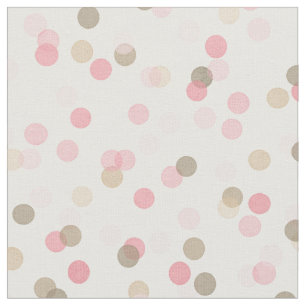 Seamless Girly Pink & Brown Confetti Fabric