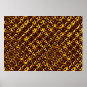 Seamless Gold Pattern Poster