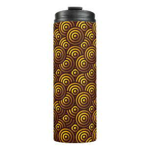 Seamless Gold Pattern Thermal Tumbler