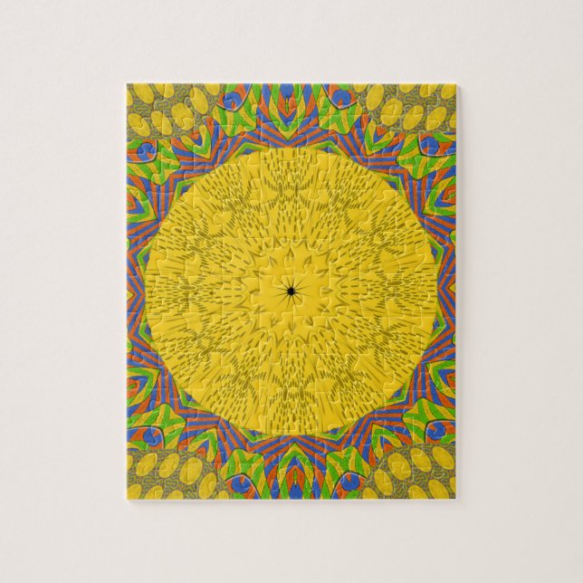 Seamless Golden ornamental. Jigsaw Puzzle (Vertical)