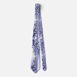 Seamless Graphic Design - blue white I Tie