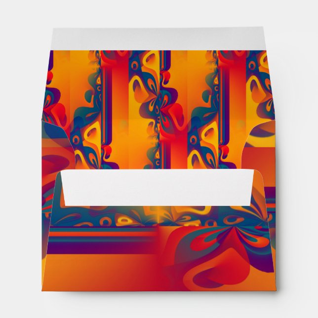 Seamless Graphic Design - yellow red I Envelopes (Back (Bottom))
