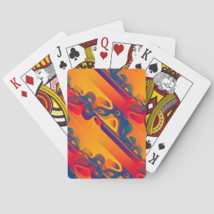 Seamless Graphic Design - yellow red I Playing Cards