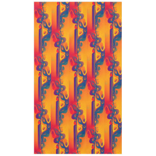Seamless Graphic Design - yellow red I Tablecloth