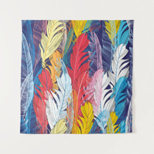 Seamless graphic pattern miracle multicolored feat tapestry