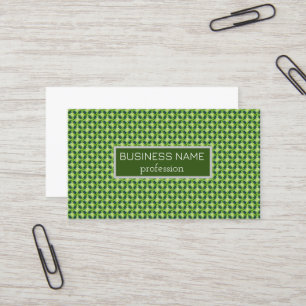 Seamless green grass pattern business card