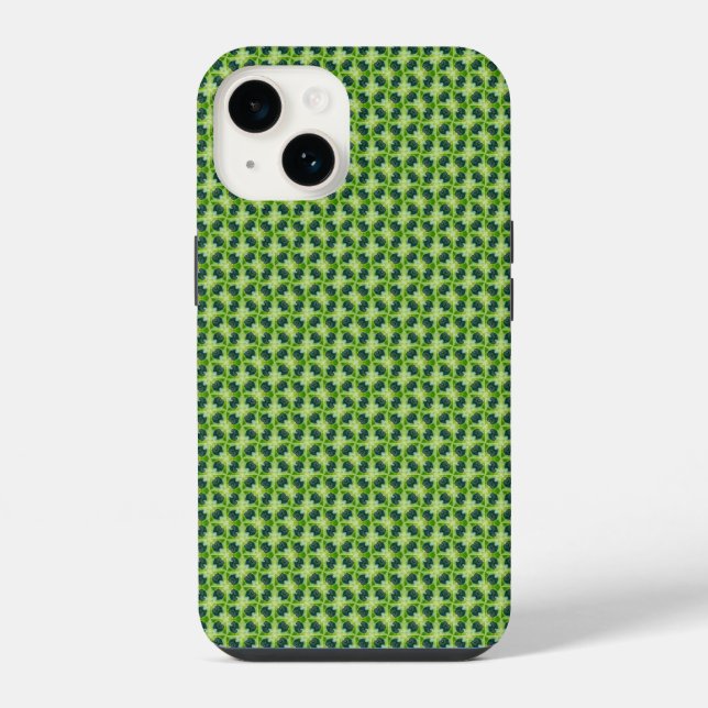 Seamless green grass pattern iPhone case (Back)