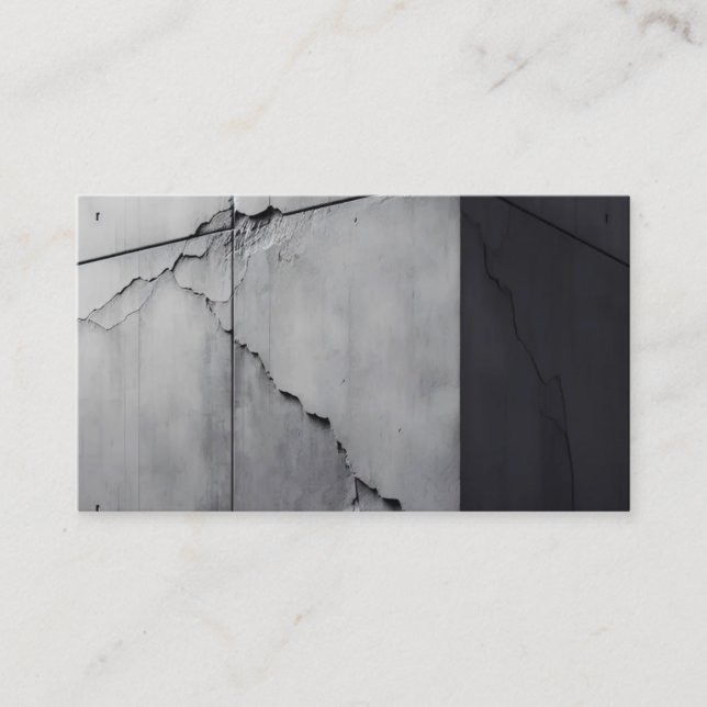 Seamless Grey Concrete Block Pattern Texture Business Card (Front)